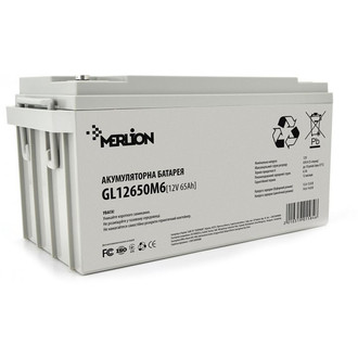 Акумулятор MERLION GL12650M6 12V 65Ah GEL